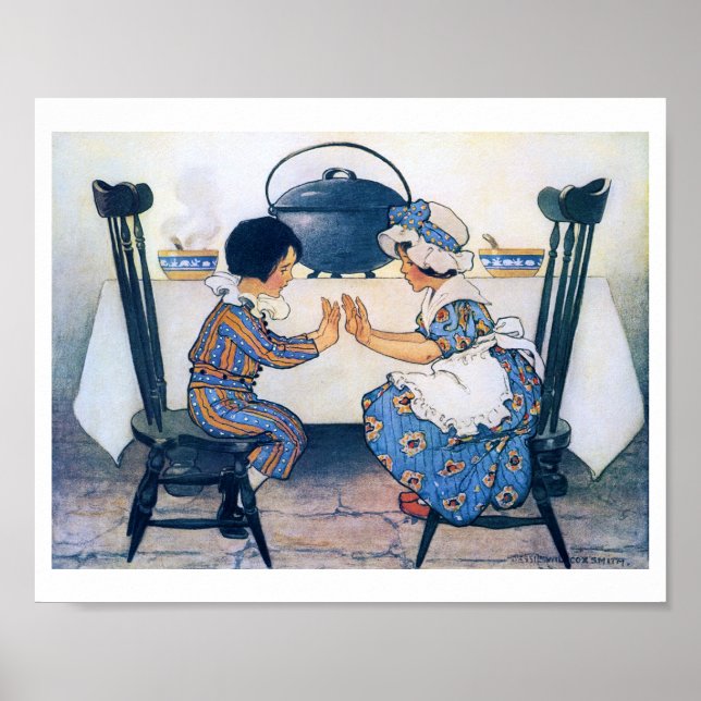 Póster Broad Bean Soup, Jessie Willcox Smith (Frente)