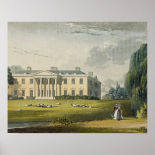 Póster Broadlands, from Ackermann's 'Repository of Arts',
