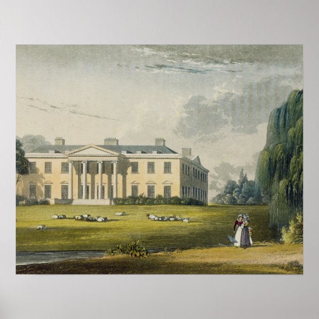 Póster Broadlands, from Ackermann's 'Repository of Arts', (Frente)