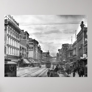 Póster Broadway, al norte de la Sexta Calle, Los Ángeles,