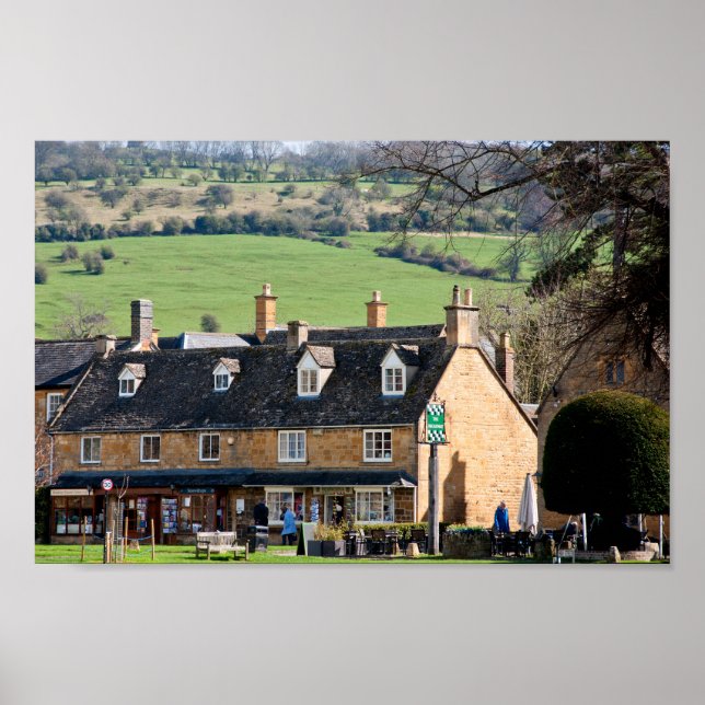 Póster Broadway Cotswolds Worcestershire Inglaterra Reino (Frente)
