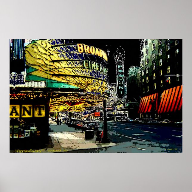 Póster Broadway - Imprimir (Frente)