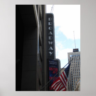 Póster Broadway NYC