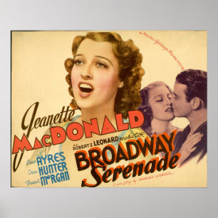 Póster Broadway Serenade ~ Jeanette Mac Donald