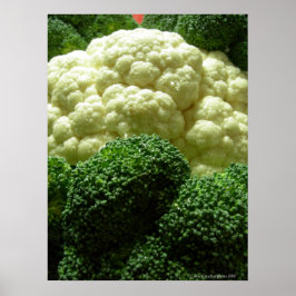 Póster Broccoli & cauliflower