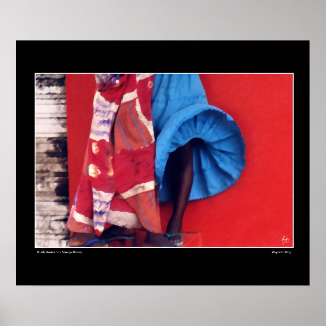 Póster Brochas En Un Viento Senegal (Frente)