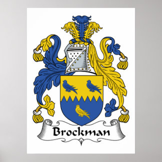 Póster Brockman Family Crest