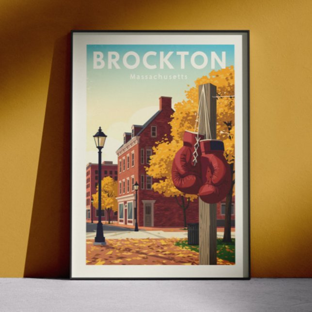 Póster Brockton Massachusetts Vintage (Subido por el creador)