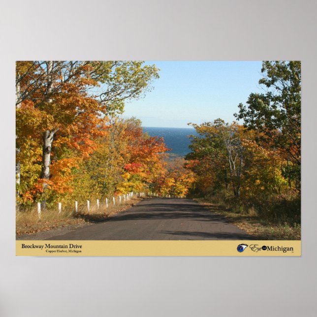 Póster Brockway Mountain Drive - Copper Harbour, Michigan (Frente)