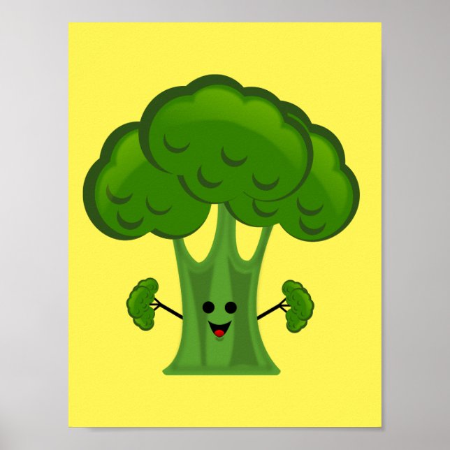 Póster Brócoli Divertido (Frente)