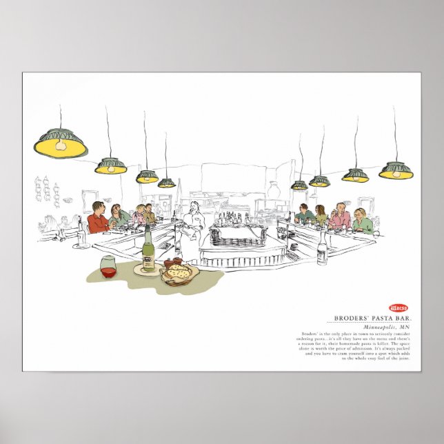 Póster broders' pasta bar (Frente)