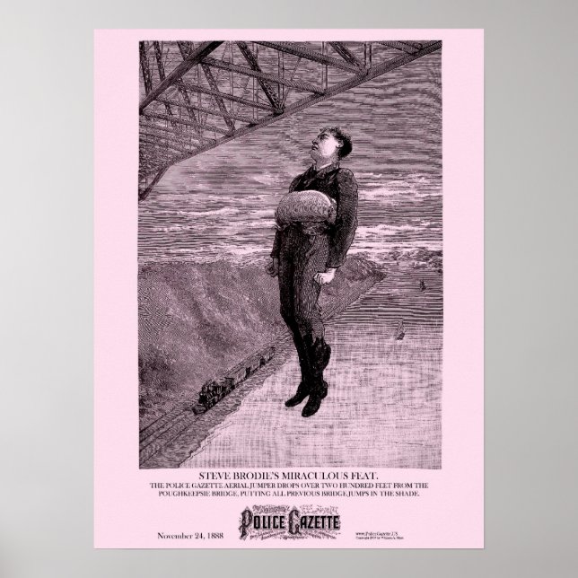 Póster Brodie, poster de la Gaceta de Policía (Frente)