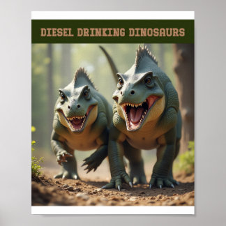 Póster Broma de Iguanodones