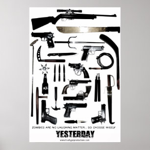 Póster Bromista de las armas