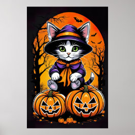 Póster Bromistas iluminados por la luna, Adorable Kitty