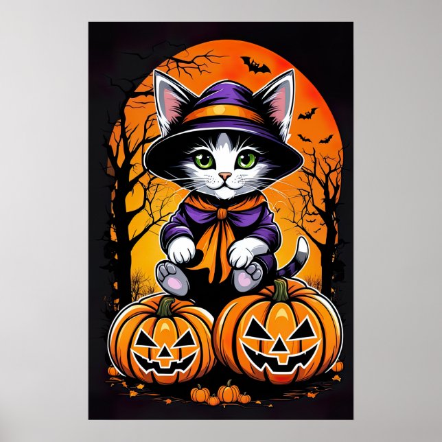Póster Bromistas iluminados por la luna, Adorable Kitty (Frente)