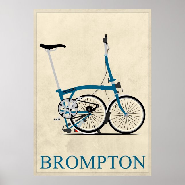 Póster Brompton Folding Bike (Frente)