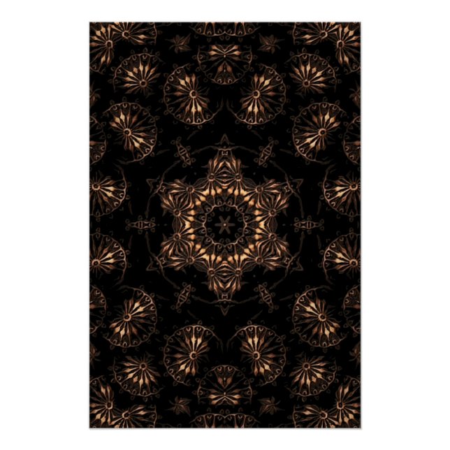 Póster Bronce Age Mandala (Anverso)