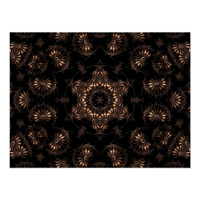 Póster Bronce Age Mandala (Anverso)