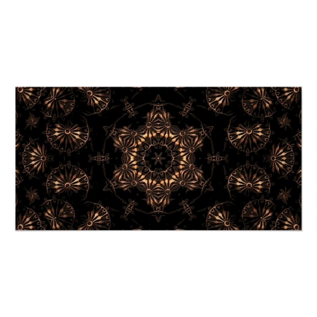 Póster Bronce Age Mandala (Anverso)
