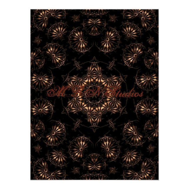 Póster Bronce Age Mandala (Anverso)