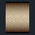 Póster Bronce, oro, Art Nouveau, art deco, vintage, patat<br><div class="desc">Bronce,  oro,  Art Nouveau,  art deco,  vintage,  patrón,  floral,  pergamino,  moderno,  moderno,  elegante</div>
