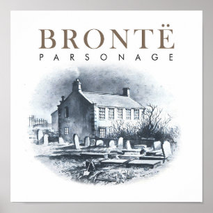 Póster Bronte Parsonage Home of the Brontes