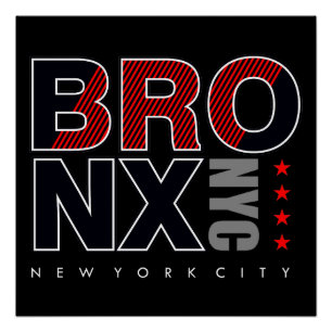Póster Bronx NYC: Legado callejero y orgullo urbano