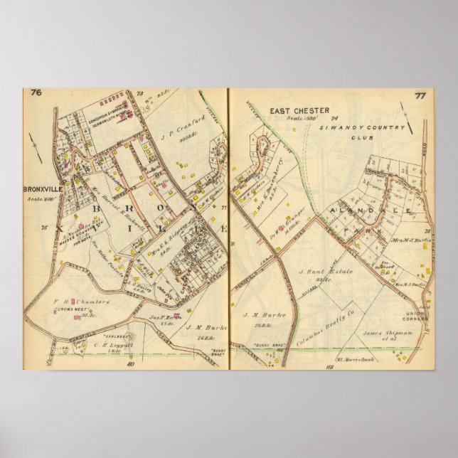 Póster Bronxville 7677, Chester Oriental (Frente)