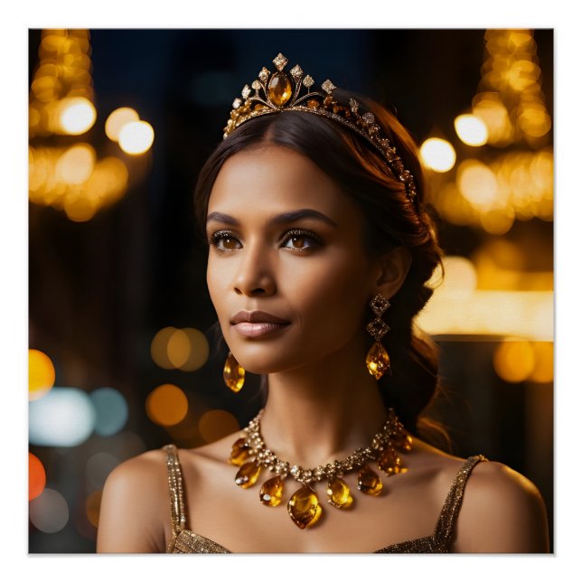 Póster Bronze Radiance Elegance (Anverso)