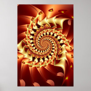 Póster Bronze Vortex