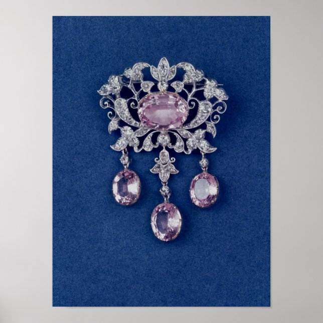 Póster Brooch en forma de flor, c.1780 (Frente)