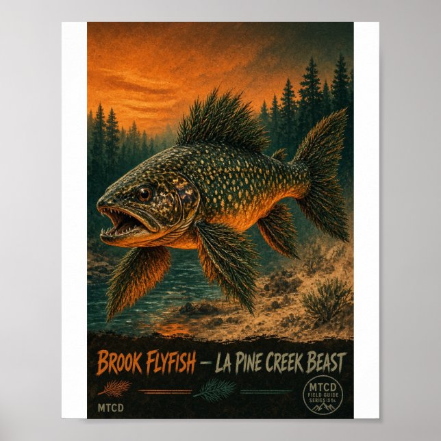 Póster Brook Flyfish La Pine Creek Beast (Frente)
