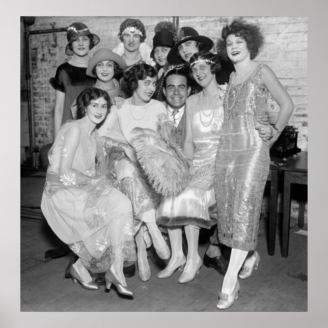 Póster Brook Johns con los seguidores del tío Sam: 1924 (Frente)