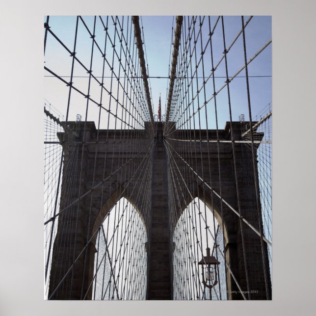 Póster Brooklyn Bridge, Nueva York, NY, EE.UU. 2 (Frente)