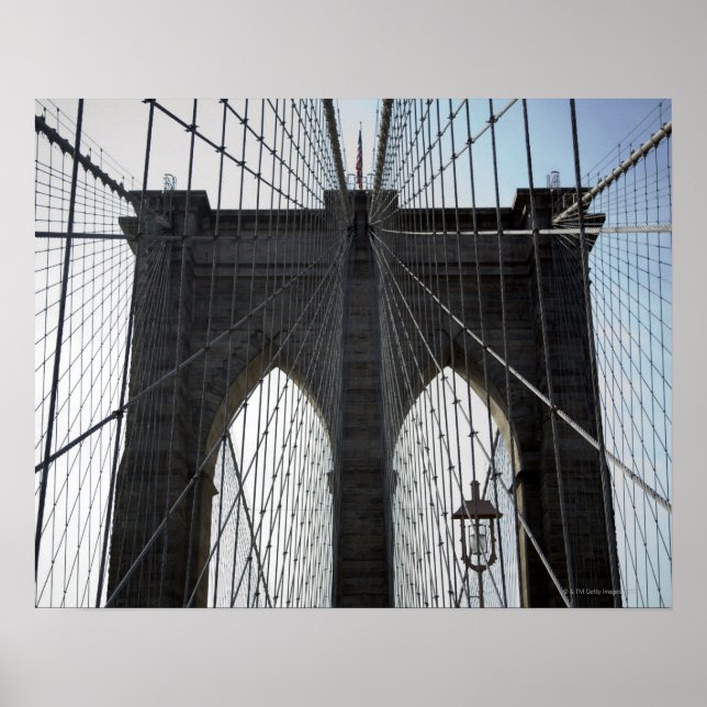 Póster Brooklyn Bridge, Nueva York, NY USA (Frente)