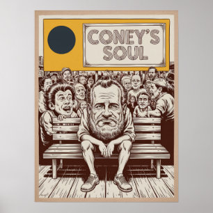 Póster Brooklyn Coney Island Alma Paseo marítimo Gente Ar