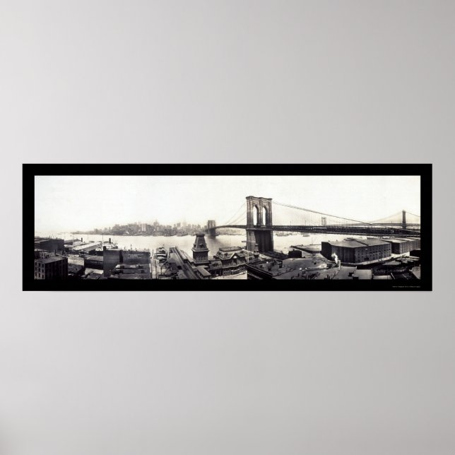 Póster Brooklyn New York Photo 1913 (Frente)