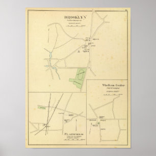 Póster Brooklyn, Plainfield, centro de Windham