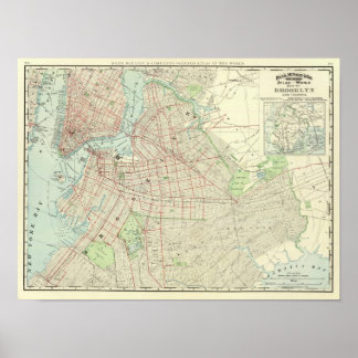 Póster Brooklyn y sus alrededores