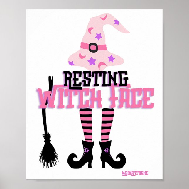 Póster Broomstick de Halloween (Frente)