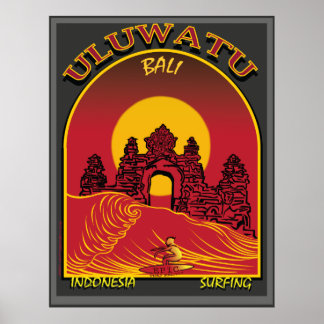 Póster Brote de Uluwatu Bali en Indonesia
