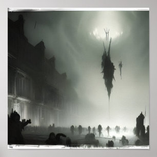 Póster Brote Zombie de AI #01 Poster