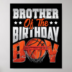 Póster Brother Bysketbyll Birthday Boy Family Byller B-da