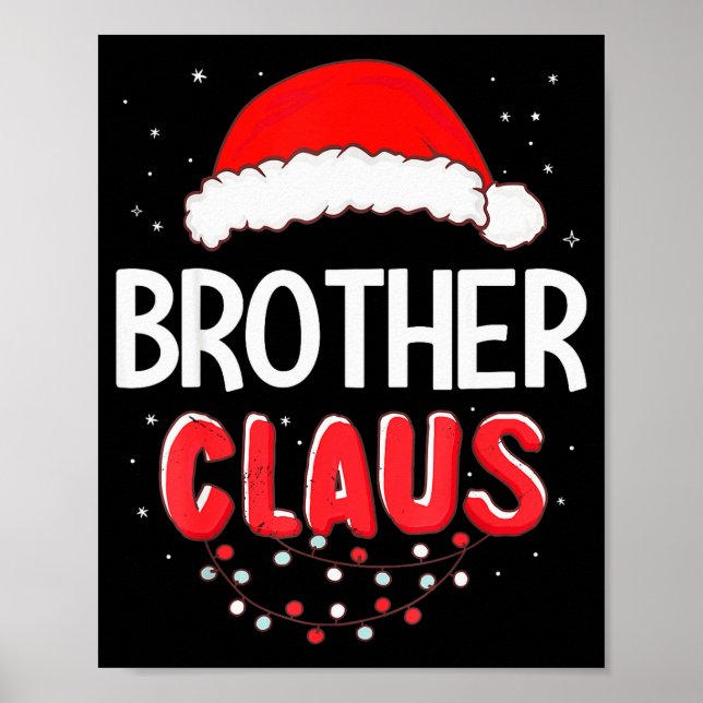 Póster Brother Santa Claus Christmas Matching Costume  (Frente)
