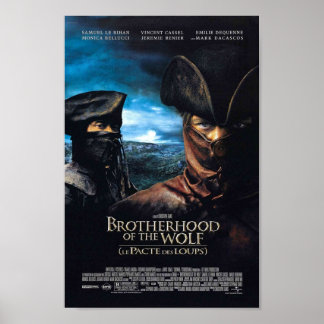 Póster Brotherhood of the Wolf French 