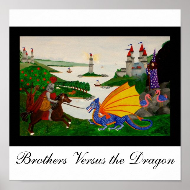 Póster Brothers Versus the Dragon (Frente)