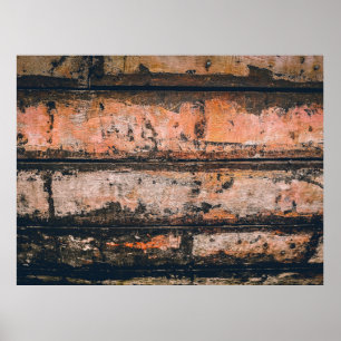 Póster Brown and orange panel