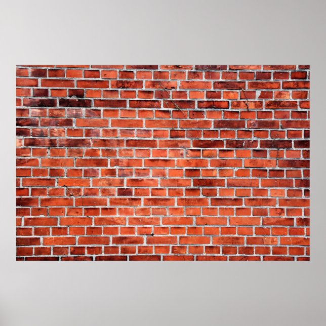 Póster Brown brick wall (Frente)