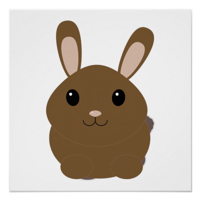 Póster Brown Personalizado Bunny (Anverso)